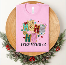 Load image into Gallery viewer, ho ho ho merry scentmas- faux glitter design
