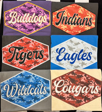 Load image into Gallery viewer, Custom School Spirit Colored Camo Tee

