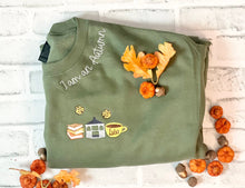 Load image into Gallery viewer, I am an autumn embroidered sweatshirt
