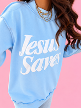 Load image into Gallery viewer, Jesus Saves Mock Neck
