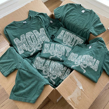 Load image into Gallery viewer, Lace Names Graphic Tee in Spruce
