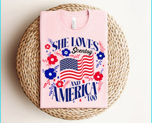 Load image into Gallery viewer, She loves Scentsy and America too
