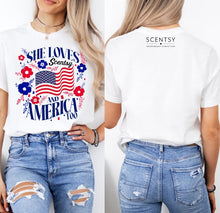 Load image into Gallery viewer, She loves Scentsy and America too
