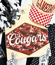 Load image into Gallery viewer, Custom School Spirit Colored Camo Tee
