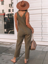 Load image into Gallery viewer, Full Size Scoop Neck Wide Strap Jumpsuit
