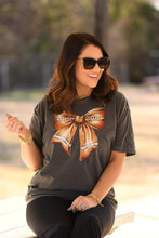 Load image into Gallery viewer, Football Bow Tee
