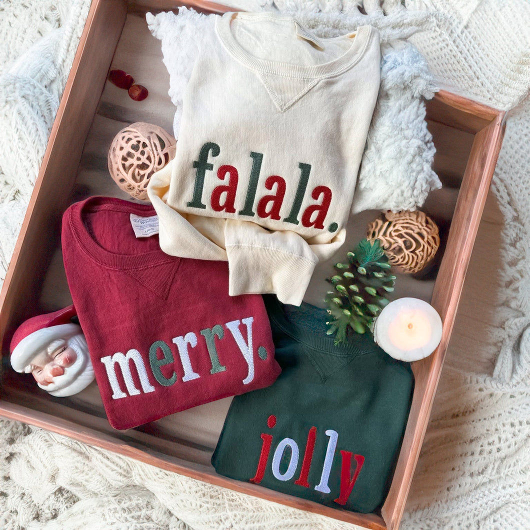 Christmas saying sweatshirts