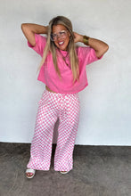 Load image into Gallery viewer, PREORDER: Haddie Wide Leg Checker Pants
