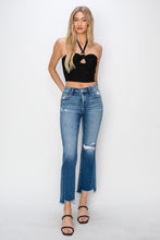 Load image into Gallery viewer, RISEN Full Size Frayed Step Hem Ankle Straight Jeans
