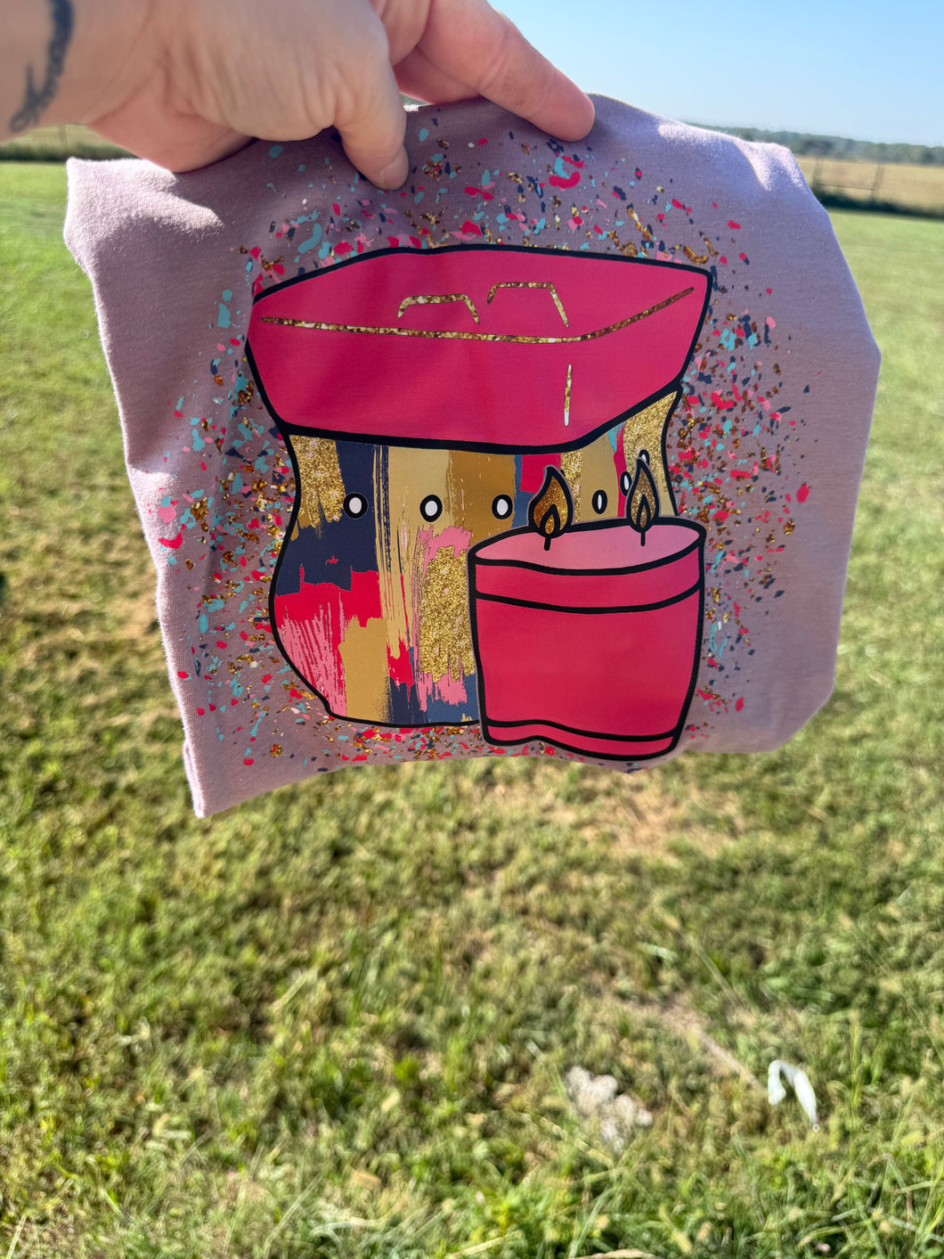 splatter warmer and candle