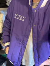 Load image into Gallery viewer, Purple puffer coat- Scentsy logo embroider
