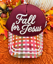 Load image into Gallery viewer, RTS Fall For Jesus He Never Leaves Hat
