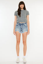 Load image into Gallery viewer, Kancan High Rise Frayed Hem Denim Shorts
