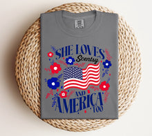 Load image into Gallery viewer, She loves Scentsy and America too
