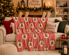 Load image into Gallery viewer, Striped Gingerbread Blanket *Pre Order* *CIJ SPECIAL* (Closing 07/29/2026)
