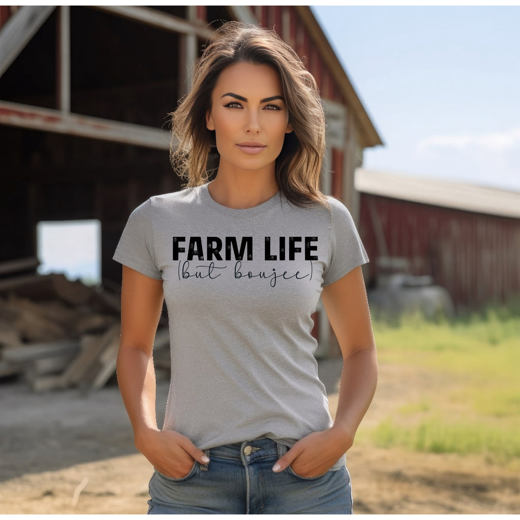 Farm life but boujee black font