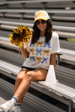 Load image into Gallery viewer, Purple and Gold Bows Tee
