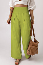 Load image into Gallery viewer, Smocked High Waist Wide Leg Pants
