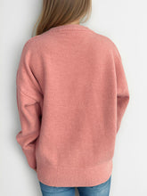 Load image into Gallery viewer, Round Neck Dropped Shoulder Long Sleeve Sweater
