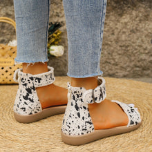 Load image into Gallery viewer, Animal Print Open Toe Sandals
