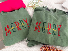 Load image into Gallery viewer, Custom Merry Embroidery Sweatshirts
