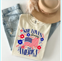 Load image into Gallery viewer, She loves Scentsy and America too
