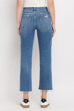 Load image into Gallery viewer, Vervet by Flying Monkey High Rise Frayed Hem Straight Jeans
