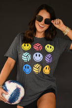 Load image into Gallery viewer, Neon Volleyballs And Smileys Tee
