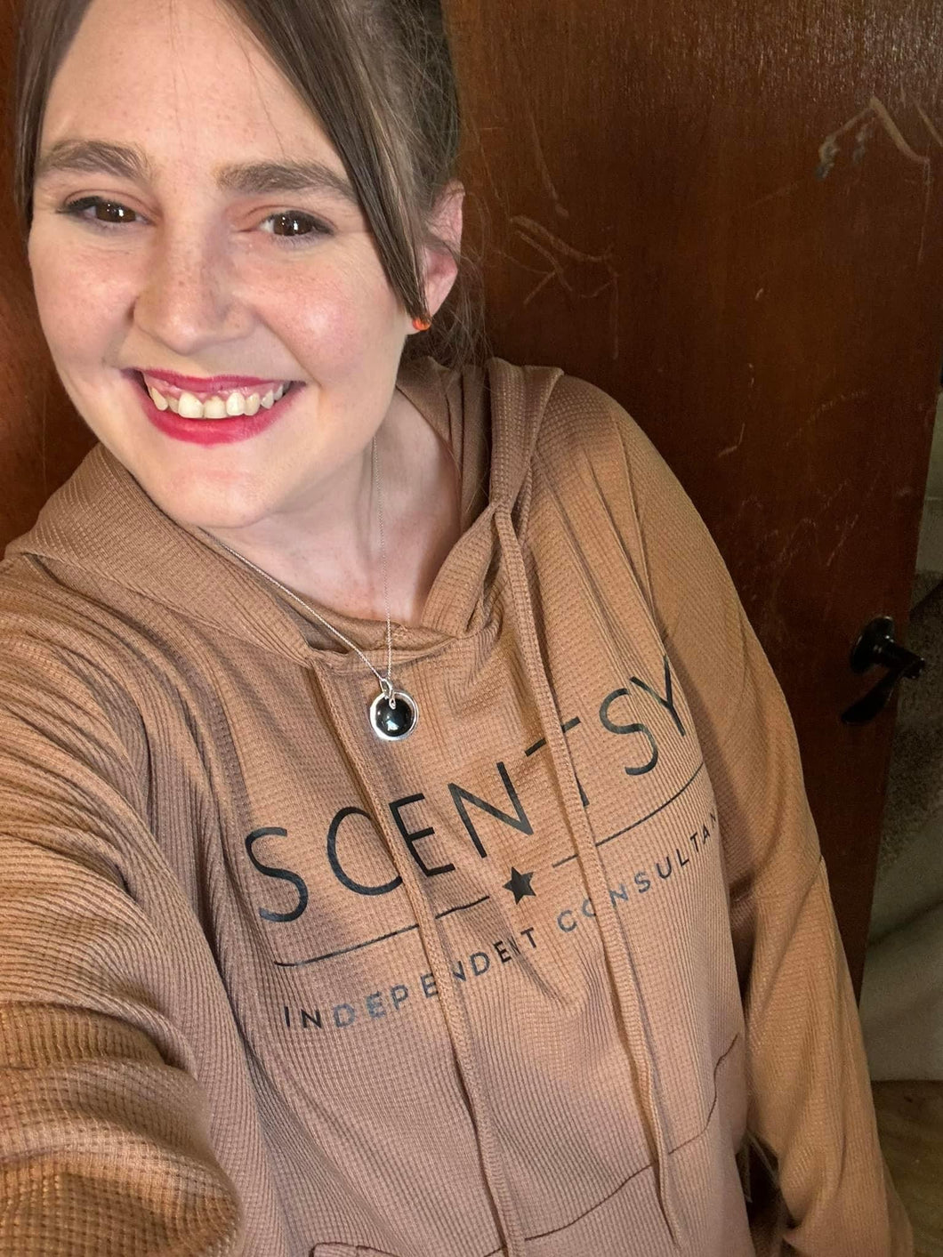 Scentsy long sleeve slit hoodie