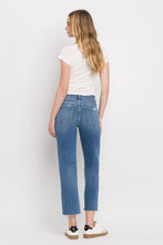 Load image into Gallery viewer, Vervet by Flying Monkey High Rise Frayed Hem Straight Jeans
