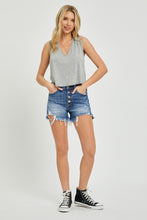 Load image into Gallery viewer, RISEN Button Fly Frayed Hem Denim Shorts
