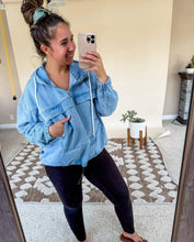 Load image into Gallery viewer, Denim hoodie presale- END OF OCTOBER ETA
