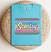 Load image into Gallery viewer, Scentsy checkered with pastel stripes
