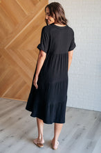Load image into Gallery viewer, Always Learning Dolman Sleeve Dress in Black

