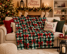 Load image into Gallery viewer, Christmas Bows Blanket *Pre Order* *CIJ SPECIAL* (Closing 07/29/2026)
