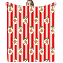 Load image into Gallery viewer, Striped Gingerbread Blanket *Pre Order* *CIJ SPECIAL* (Closing 07/29/2026)
