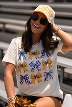 Load image into Gallery viewer, Purple and Gold Bows Tee
