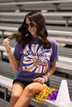 Load image into Gallery viewer, Purple and Gold Retro Tee
