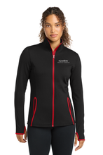 Load image into Gallery viewer, Women's Sport-Wick Stretch Contrast Full-Zip Jacket
