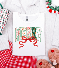 Load image into Gallery viewer, Bow-tiful Merry Graphic Tee and Sweatshirt
