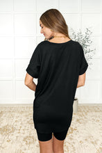 Load image into Gallery viewer, Buttery Soft V-Neck Bike Short Set in Black
