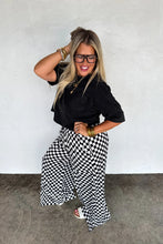 Load image into Gallery viewer, PREORDER: Haddie Wide Leg Checker Pants
