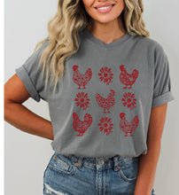 Load image into Gallery viewer, chicken and flowers
