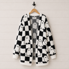 Load image into Gallery viewer, PREORDER: Spooky Season Ghost Cardigans   8.17.26
