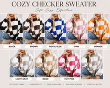 Load image into Gallery viewer, PREORDER: Cozy Checker Sweater 8.10.26
