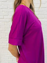 Load image into Gallery viewer, Comfy Cruising Top and Biker Shorts Set in Lt Plum

