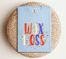 Load image into Gallery viewer, wax boss red white and blue splatter
