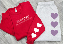 Load image into Gallery viewer, GRAY Love Day Heart- sweatshirt and pants sold separately
