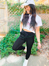 Load image into Gallery viewer, Tommy Two Tone Waffle Front Joggers - Girl Code Couture
