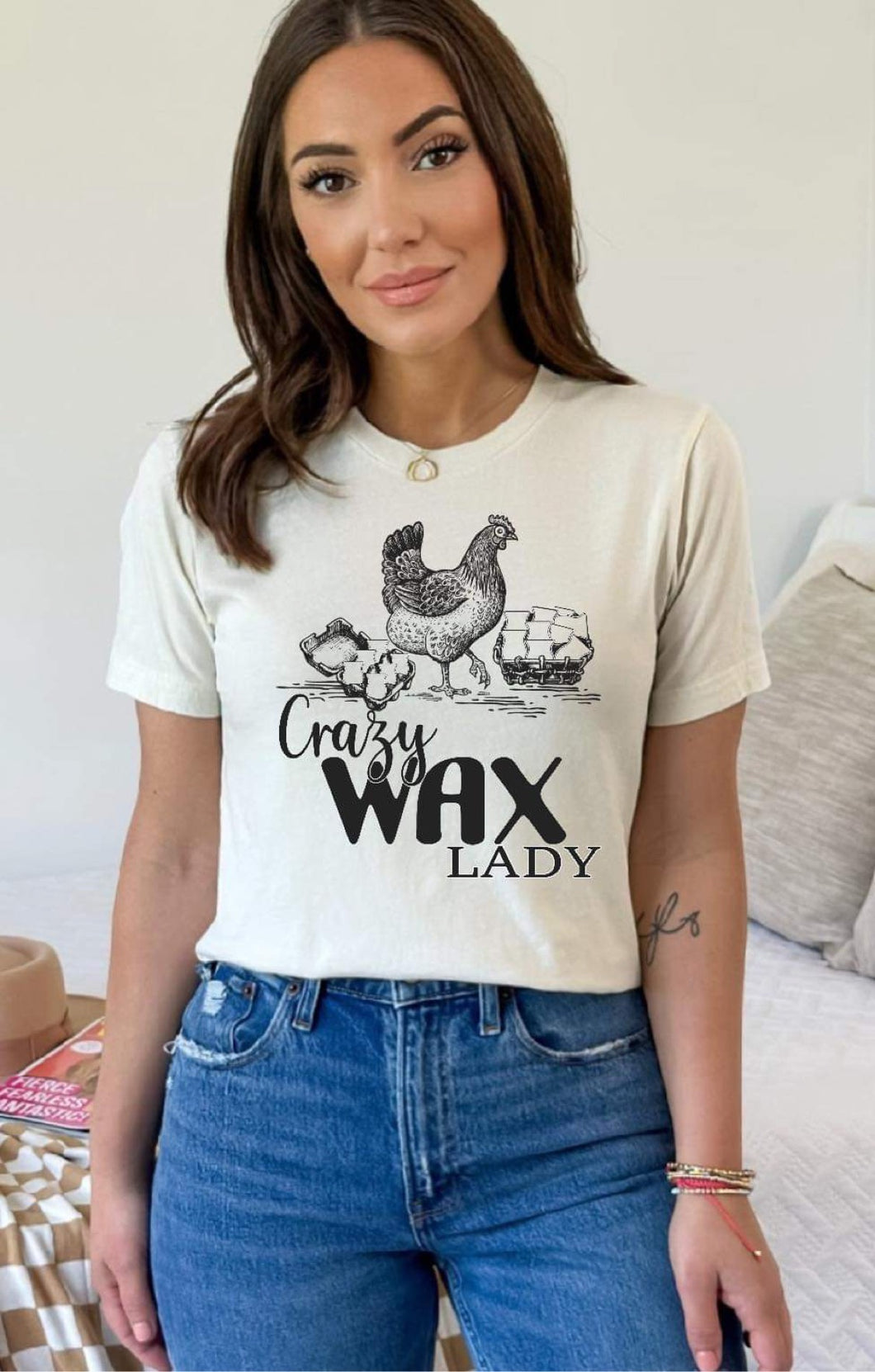 Crazy wax lady (chicken edition)